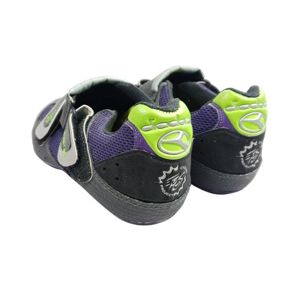 Diadora Cyclist Shoes Men's Size 6.5 Black Purple Mesh with Cleats - Picture 6 of 10